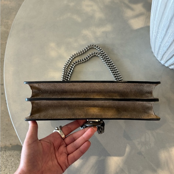 GUCCI GG Supreme Monogram Small Dionysus Shoulder Bag Taupe - Picture 4 of 11